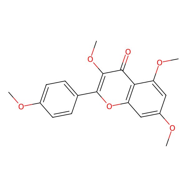 2D Structure of Tetramethylkaempferol