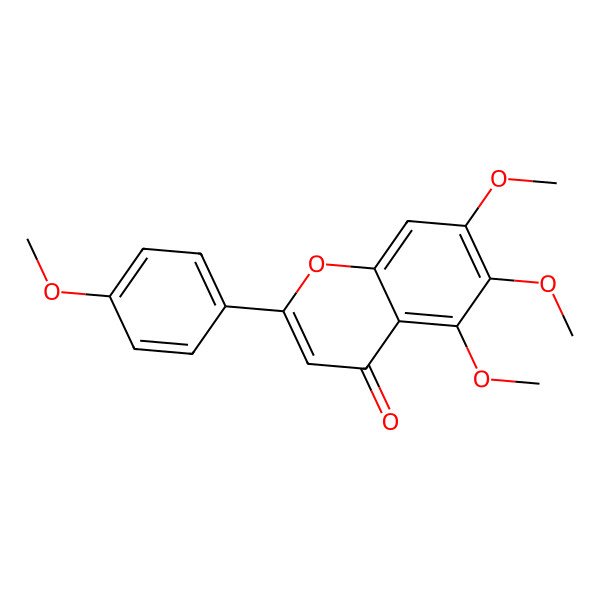 2D Structure of Tetramethylscutellarein