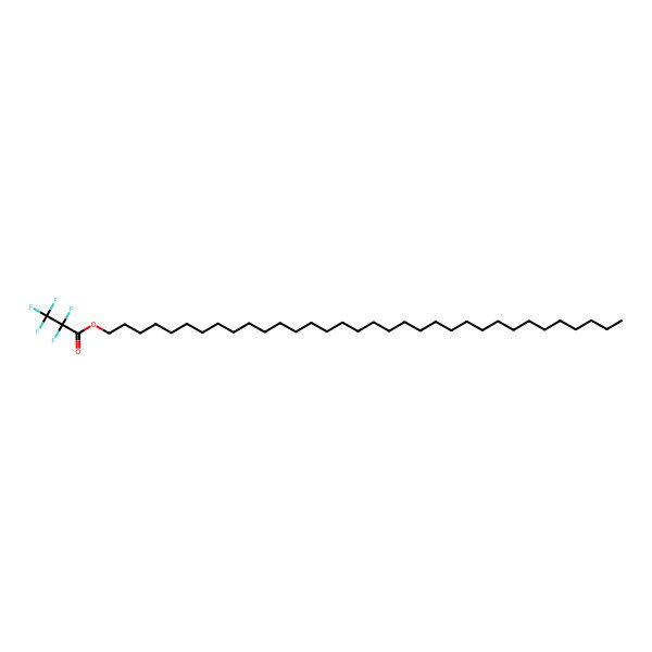 2D Structure of Tetratriacontyl pentafluoropropionate 2D Structure of Tetratriacontyl pentafluoropropionate