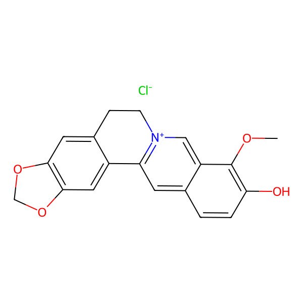 2D Structure of Thalifendine chloride