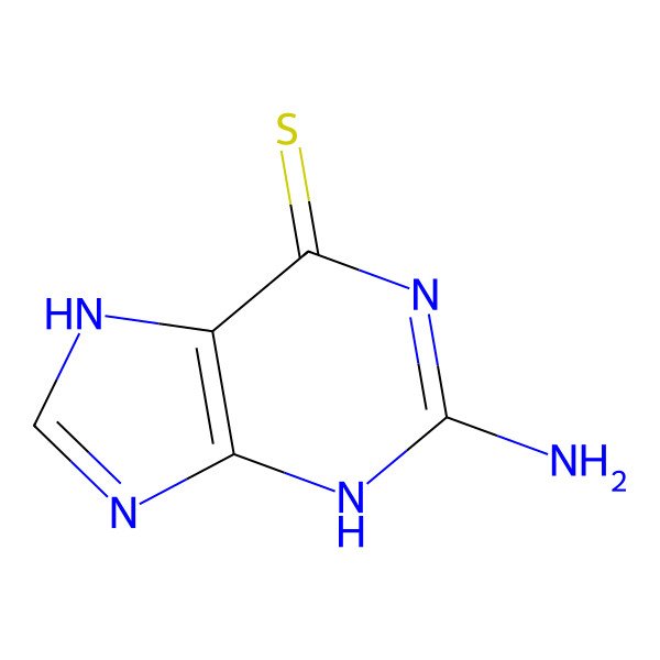 2D Structure of Thioguanine 2D Structure of Thioguanine