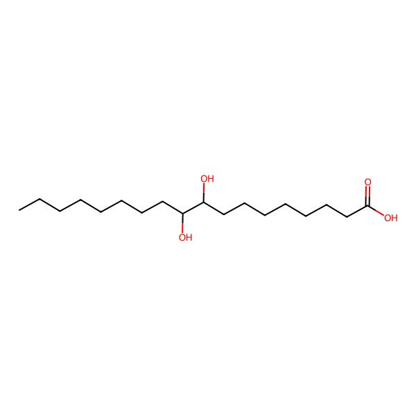 2D Structure of threo-9,10-Dihydroxystearic acid