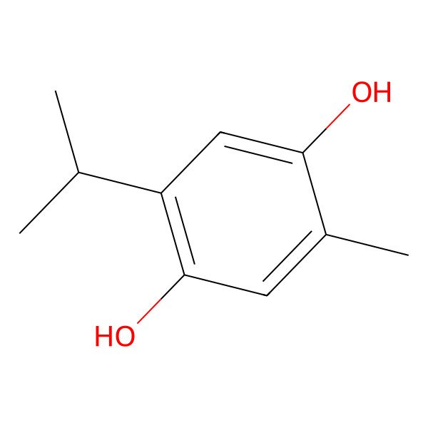 2D Structure of Thymohydroquinone