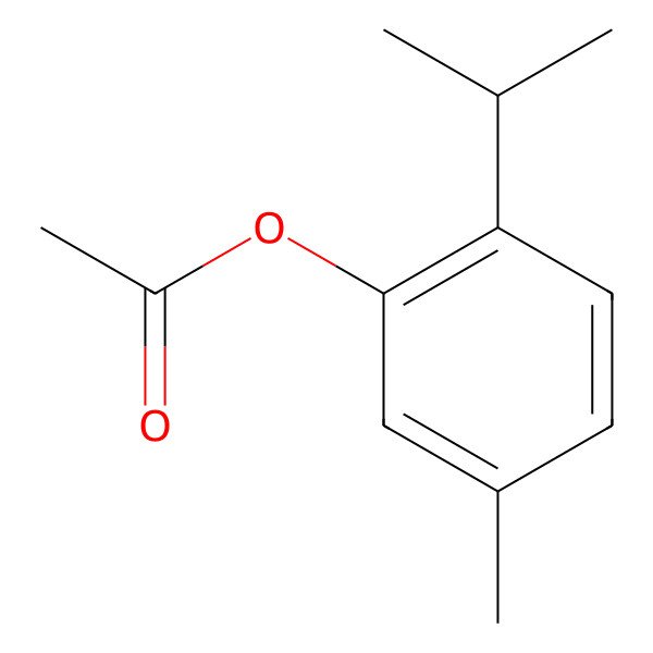 2D Structure of Thymol acetate