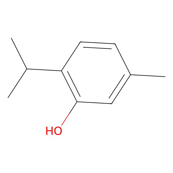 2D Structure of Thymol