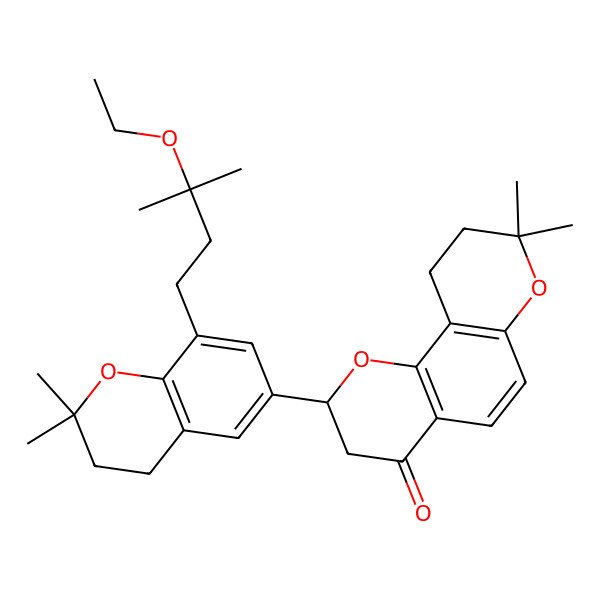 2D Structure of Tonkinochromane E