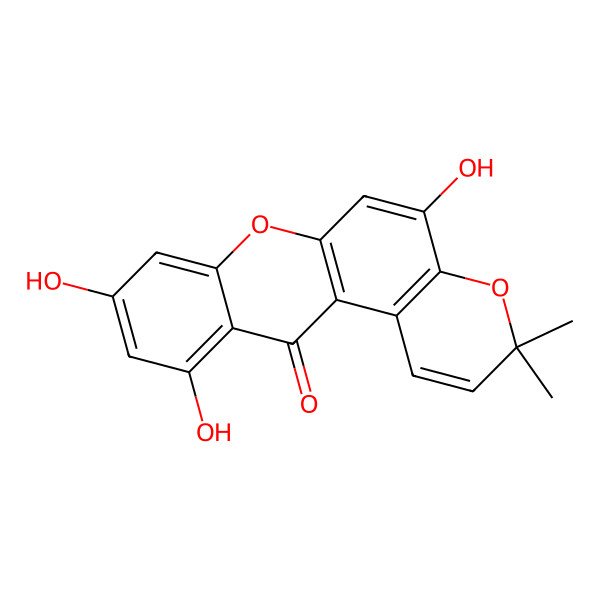 2D Structure of toxyloxanthone B