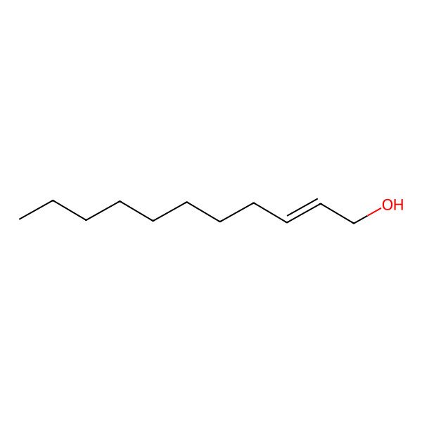 2D Structure of trans-2-Undecen-1-ol