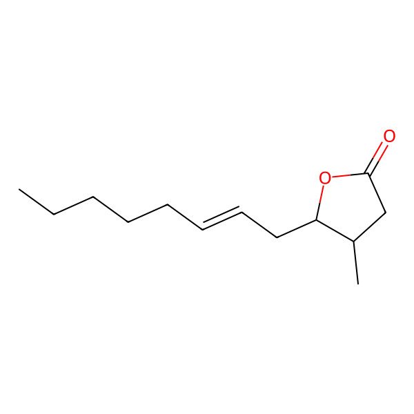 2D Structure of Trans-3-methyldodec-cis-6-en-4-olide