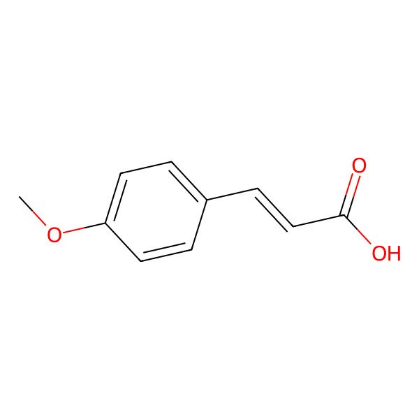 2D Structure of trans-4-Methoxycinnamic acid