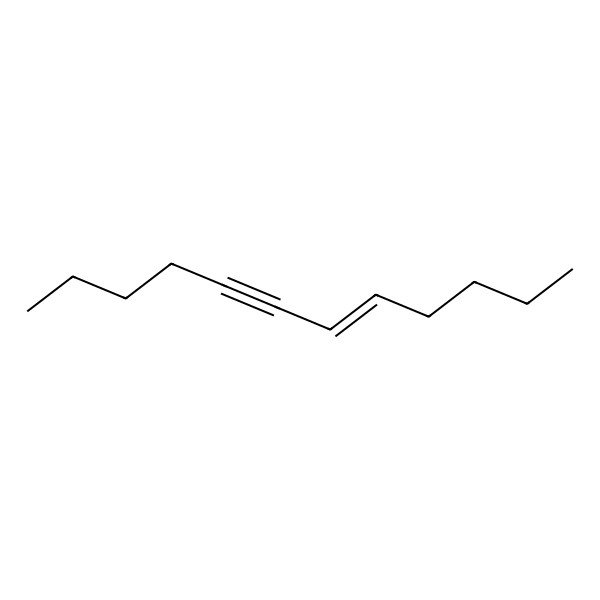 2D Structure of trans-5-Dodecen-7-yne