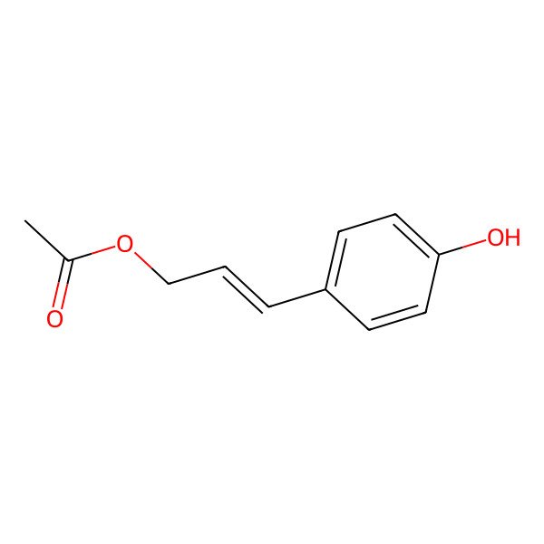2D Structure of trans-Coumaryl acetate