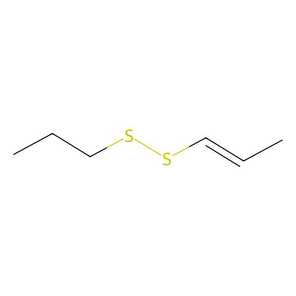 2D Structure of trans-Propenyl propyl disulfide