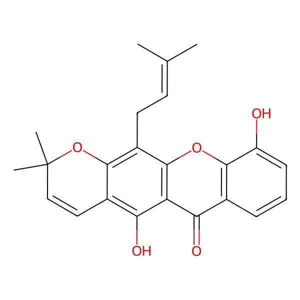 2D Structure of Trapezifolixanthone