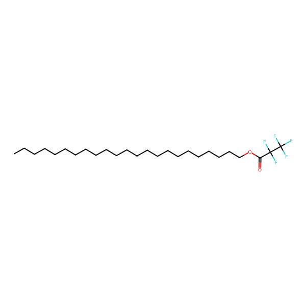 2D Structure of Tricosyl pentafluoropropionate