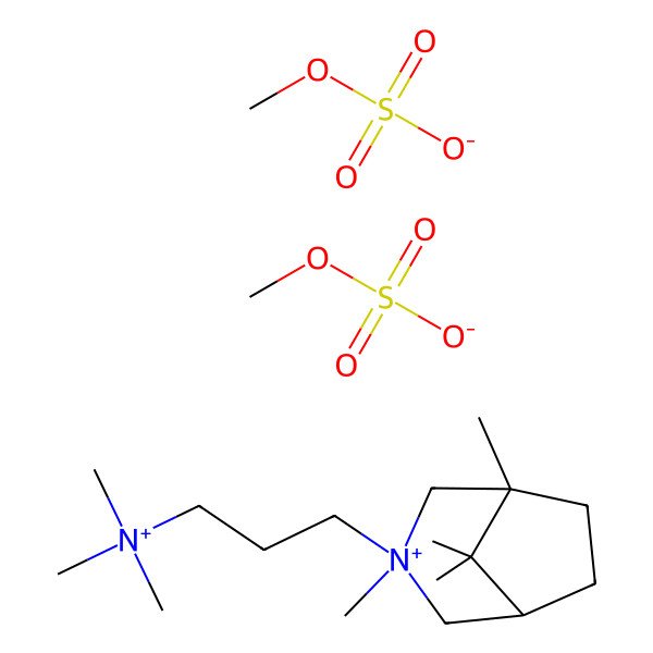 2D Structure of Trimethidinium methosulfate