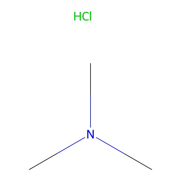 2D Structure of Trimethylamine Hydrochloride