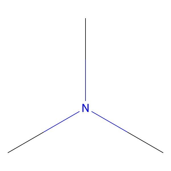 2D Structure of Trimethylamine