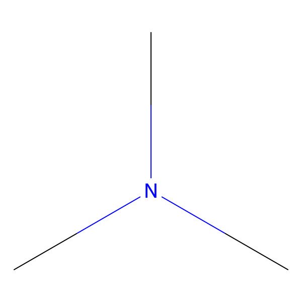 2D Structure of Trimethylamine