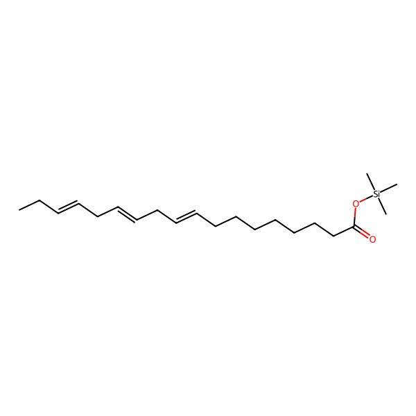 2D Structure of Trimethylsilyl (3Z,6Z,9Z)-3,6,9-octadecatrienoate