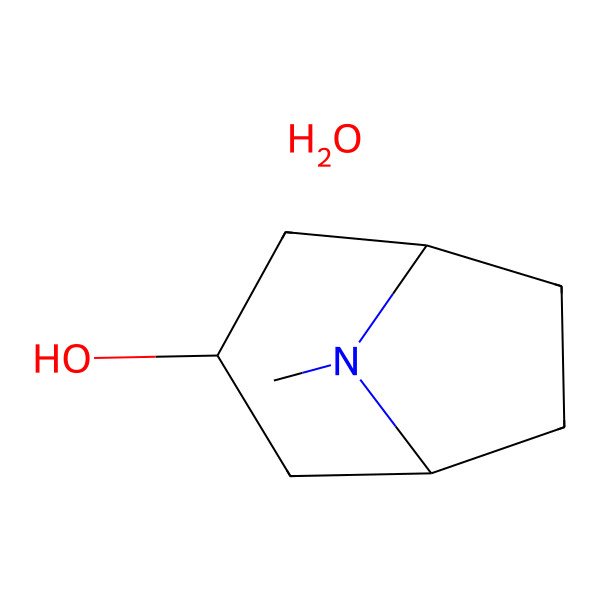 2D Structure of Tropine hydrate