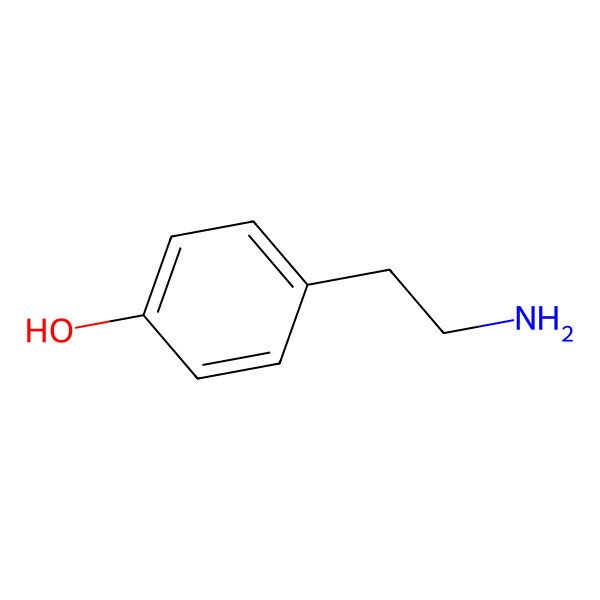 2D Structure of Tyramine