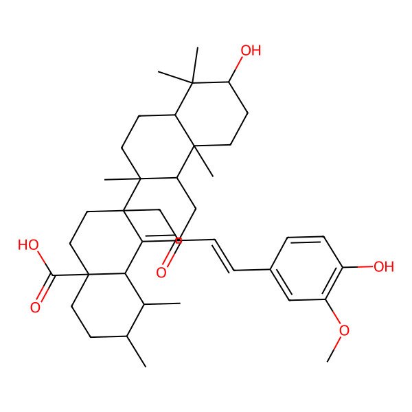 2D Structure of Uncarinic acid D
