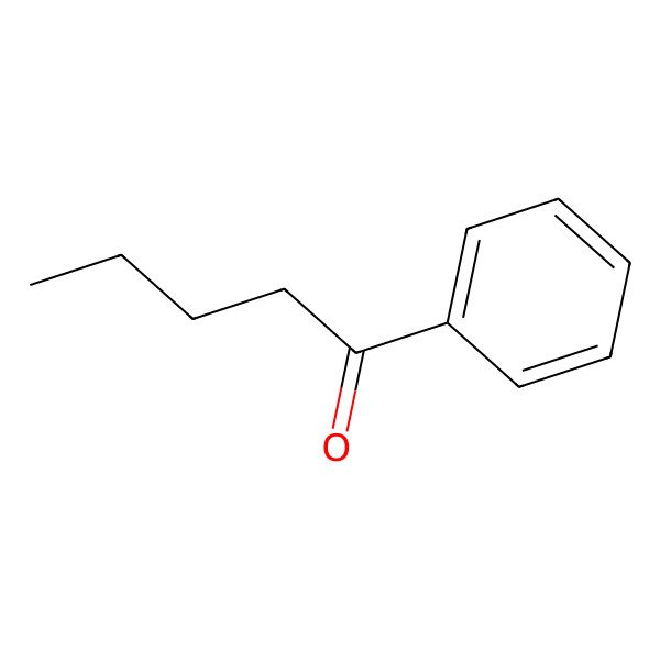 2D Structure of Valerophenone