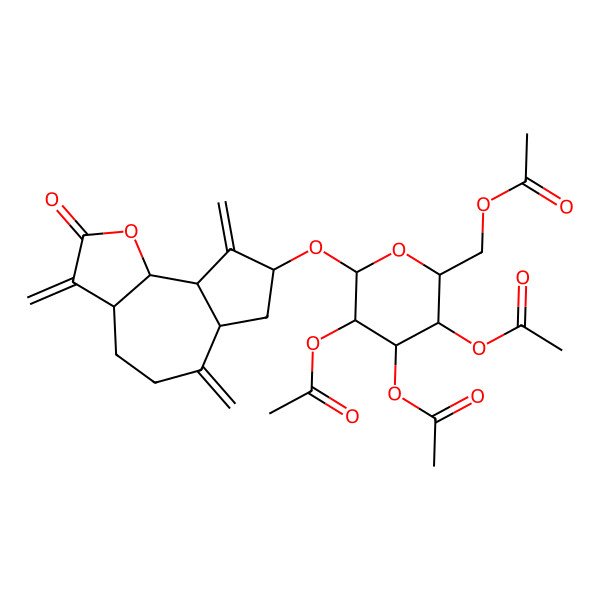 2D Structure of Vernoflexuoside tetra acetyl