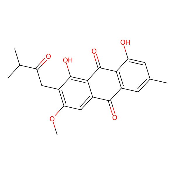 2D Structure of vismiaquinone B