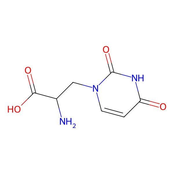 2D Structure of 3-(Uracil-1-yl)-L-alanine