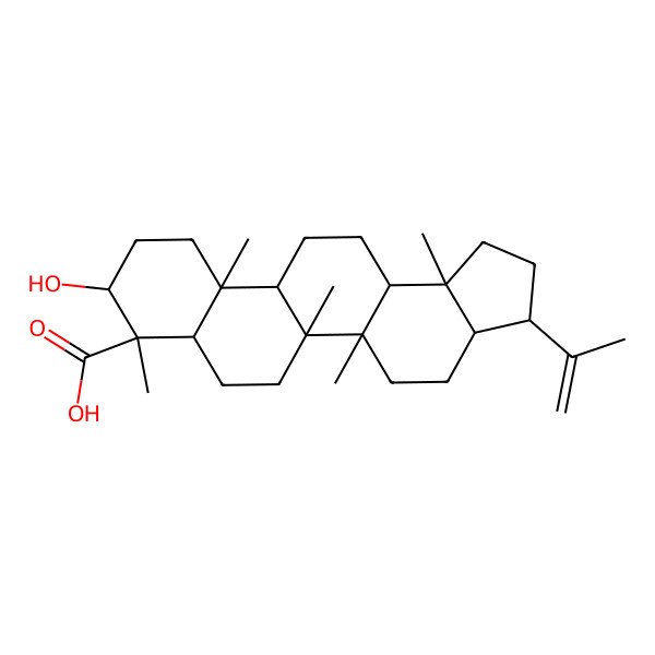 2D Structure of 3beta-Hydroxyhop-22(29)-en-23-oic acid