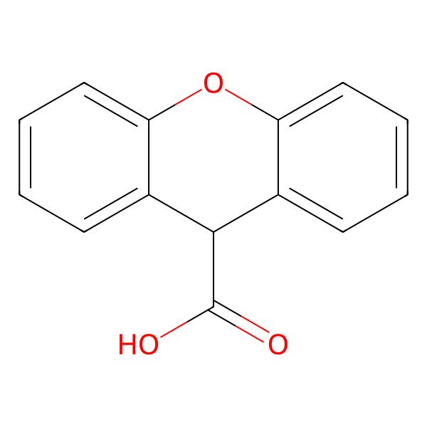 2D Structure of Xanthene-9-carboxylic acid