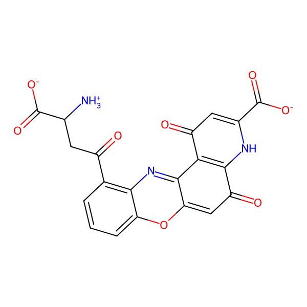 2D Structure of Xanthommatin(1-)