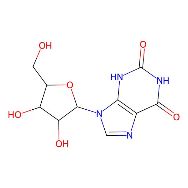 2D Structure of Xanthosine