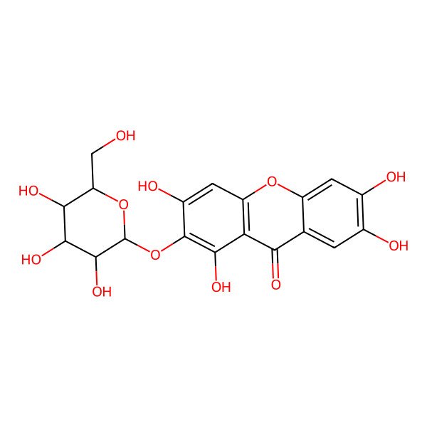 2D Structure of Xantone glycoside MF