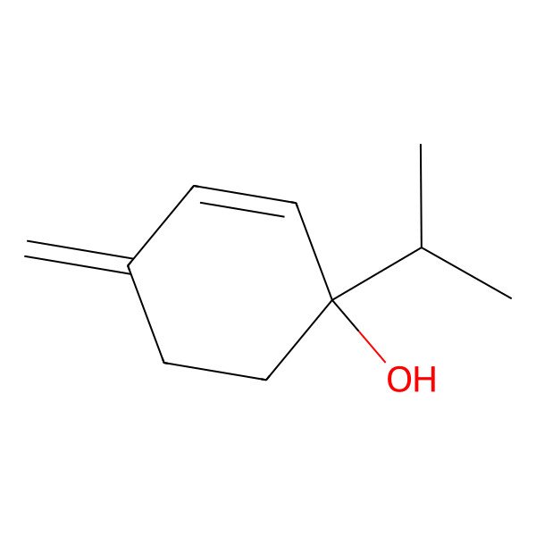 2D Structure of xi-p-Mentha-1(7),2-dien-4-ol