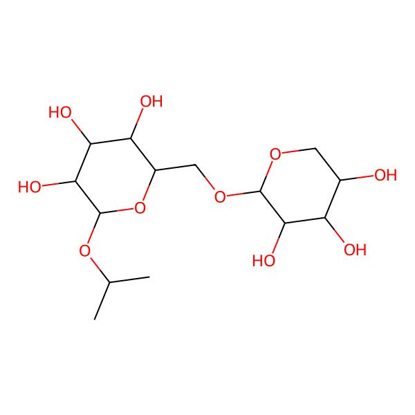 2D Structure of Xyl(b1-6)Glc(b)-O-iPr