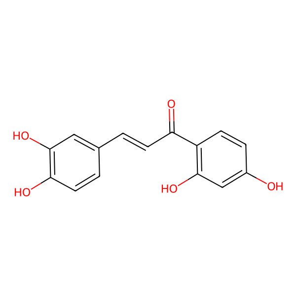 2D Structure of (Z)-1-(2,4-dihydroxyphenyl)-3-(3,4-dihydroxyphenyl)prop-2-en-1-one