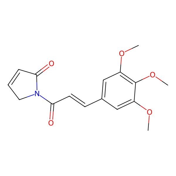 2D Structure of (Z)-1-(3-(3,4,5-Trimethoxyphenyl)acryloyl)-1H-pyrrol-2(5H)-one