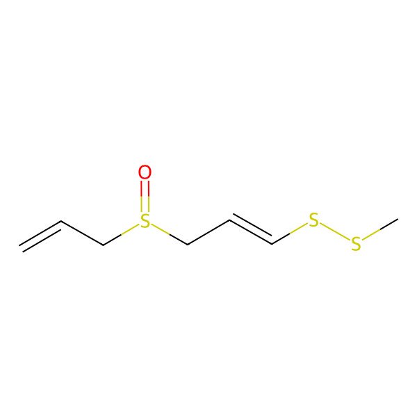 2D Structure of (Z)-1-(methyldisulfanyl)-3-prop-2-enylsulfinylprop-1-ene