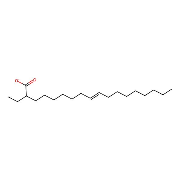 2D Structure of (Z)-2-ethyloctadec-9-enoate