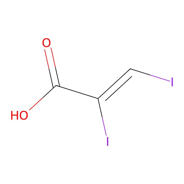 2D Structure of (Z) 2,3-diiodoacrylic acid 2D Structure of (Z) 2,3-diiodoacrylic acid