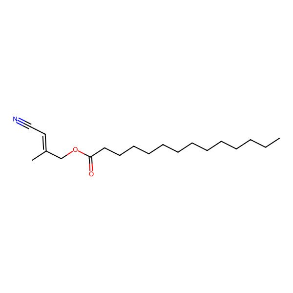 2D Structure of [(Z)-3-cyano-2-methylprop-2-enyl] tetradecanoate