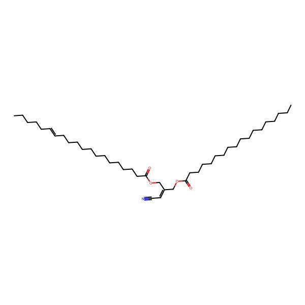 2D Structure of [(Z)-3-cyano-2-(octadecanoyloxymethyl)prop-2-enyl] icos-14-enoate