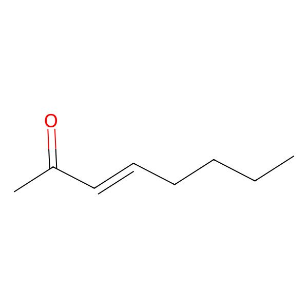 2D Structure of (Z)-3-octen-2-one