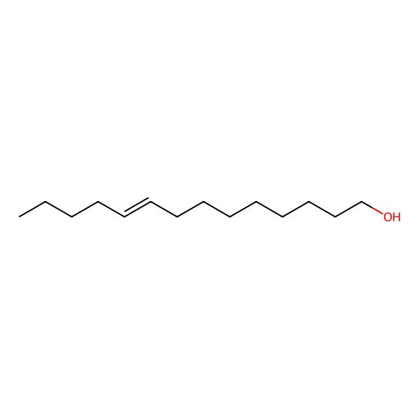 2D Structure of Myristoleyl alcohol