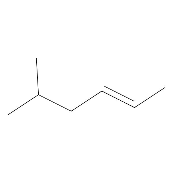 2D Structure of (Z)-Hex-2-ene, 5-methyl-