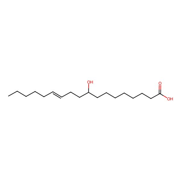 2D Structure of (Z,9R)-9-hydroxyoctadec-12-enoic acid 2D Structure of (Z,9R)-9-hydroxyoctadec-12-enoic acid
