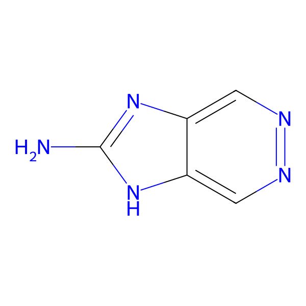 2D Structure of 1H-Imidazo(4,5-d)pyridazin-2-amine